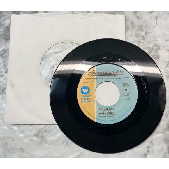 James Taylor Fire and Rain /Shower The People 45 Soft Rock 1970s American Pie - Picture 3 of 6